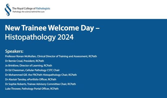 New Trainee Welcome Day 2024 – Histopathology